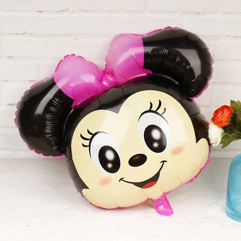 1pc 70*43cm mielas Peliukas mikis gimtadienio dekoracijos vaikams folija balionai animacinių filmų rožinė lankas Minnie mouse šalis 