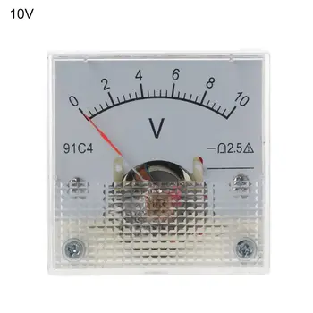 1pc DC Voltmeter Analoginis Pultas voltmetras Mechaninė Žymiklį Tipas Mechaninė voltmetras 3/5/10/15/20/30/50/100/150/250V