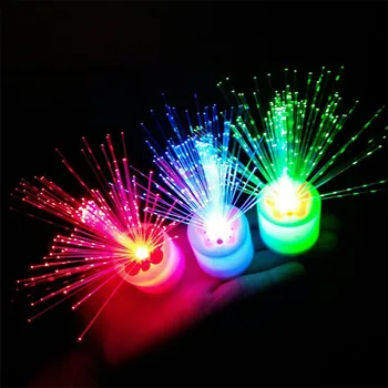 1Pc Keitimas LED Optinio Pluošto Naktį Šviesos Žaislas, Lempa Baterija Mažas Šviesos Kalėdų Vakarėlį Romantiškas Dekoro Spalvos