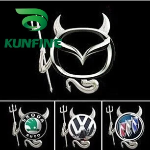 1pc Mielas 3D Velnias Stiliaus Demonas Automobilių Lipdukai, Auto Emblema Logotipas Automobilių Stiliaus Popieriaus Apdailos Automobilių LOGOTIPO Lipdukas karšto pardavimo