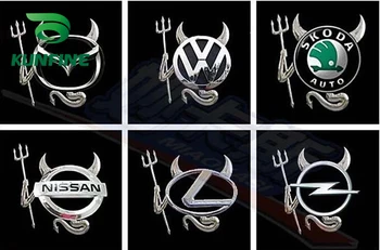 1pc Mielas 3D Velnias Stiliaus Demonas Automobilių Lipdukai, Auto Emblema Logotipas Automobilių Stiliaus Popieriaus Apdailos Automobilių LOGOTIPO Lipdukas karšto pardavimo