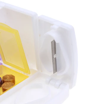 1pc Mini Kelionės Cutter Splitter Medicina Saugojimo Skaldymo Supjaustyti Slicer Namų Nešiojamų Tabletes Atvejais Dozatorius