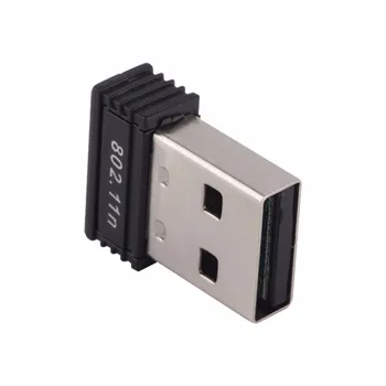 1pc Mini USB WiFi Adapteris N 802.11 b/g/n 