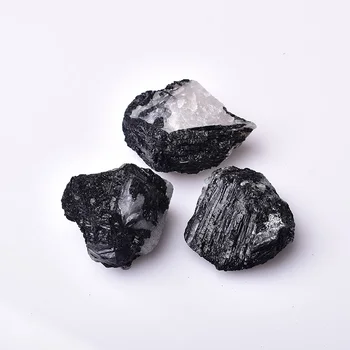 1PC Natūralus Juodas Turmalinas Kristalų Natūralus Kvarcas, Žalias Kristalai Reiki Mineralinių Pavyzdį Energijos Gijimas Akmens, Namų Puošybai