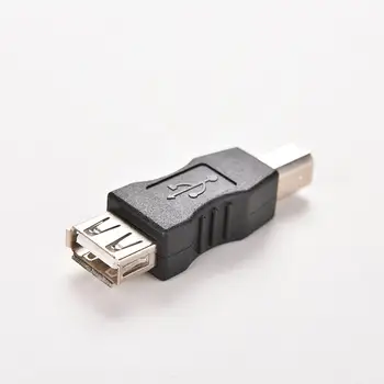 1PC Naujas USB 2.0, A Tipo moterį, USB Type B Male Konverteris Adapteris USB Print Kabelis Conector Keitiklis