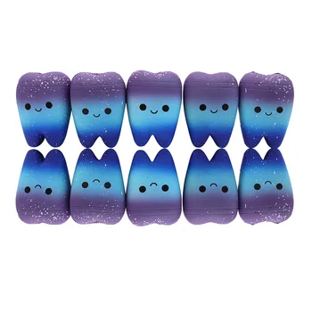 1pc Odontologijos Klinika Dovanų Dantų skaičius Išspausti Žaislas Minkštas PU Putų Danties Formos Lėlės Sumažinti Slėgio Stomatologas Modeliavimas Žaislas