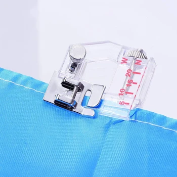 1Pc Siuvimo Mašina pėdelės Reguliuojamas Bakstelėkite Šališkumo Rišiklio Koja Visiems Mažo Strypo Snap-On Siuvimo Mašina 
