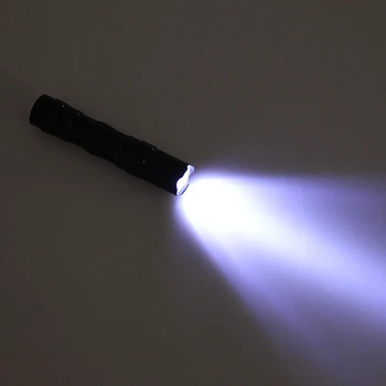 1PC Vandeniui Mini LED Žibintuvėlis Fakelas Kišenėje Šviesos Nešiojamų Žibintų AA Baterijos Galingas Led Medžioklės Kempingas