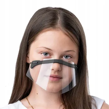 1PC Veido Skydelis Vaikams, Mini Shield Skalbti Daugkartinių Patogus tušas transparente protecion PVC Vaizdo Apsaugoti Veido Kaukė