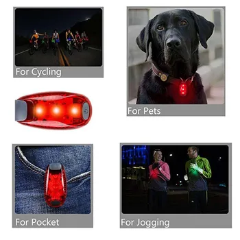 1pc įspėjimas Led blykstė Saugos Šviesos Strobe šviesos važiavimui Pėsčiųjų, Dviračių Nuoma, Vaikams, Vaikas, Moteris, Šuo Pet Runner