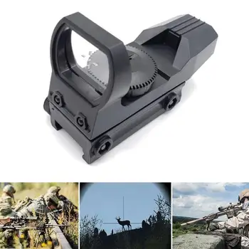 1pcs 20mm Geležinkelių Riflescope Medžioklės Optika Holografinis Red Dot Akyse Reflex 4 Tinklelis Taktinis taikymo Sritis Medžioklės Ginklų Aksesuarai