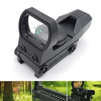 1pcs 20mm Geležinkelių Riflescope Medžioklės Optika Holografinis Red Dot Akyse Reflex 4 Tinklelis Taktinis taikymo Sritis Medžioklės Ginklų Aksesuarai