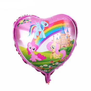 1pcs 45X45cm Mažai Arklių Ponis Folija Balionas globos Vaikų gimtadienio ponis šalis vestuvių dekoravimo reikmenys Helio balionai