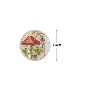 1pcs 5m*2.5 cm Derliaus rinkimo antspaudas Washi Tape Augalų, Grybų Dekoratyvinis Lipnia Juosta 