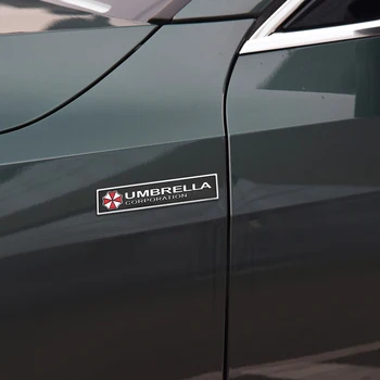 1PCS Automobilių stiliaus 3D Aliuminio lydinio Umbrella korporacijos automobilių lipdukai lipdukai, emblemos papuošalai ženklelis auto priedai