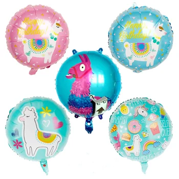 1pcs/daug Lama Alpaka balionas aliuminio folija balionas vaikams gimtadienio apdailos kūdikio dušas šalis, prekių vaikams, žaislų, dovanų