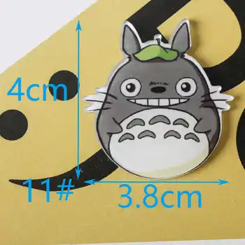 1PCS Derinys puikus Totoro Animacinių filmų Piktogramos Pin Kawaii Piktograma, Ženklelis Bacges dėl Kuprinė Emblemos Drabužių Akrilo Emblemos Z71