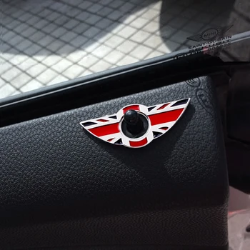 1pcs durų pin lock sparno logotipas Ženklelis Cinko lydinys lipdukai BMWs MINI Coopers S R53 r55 toksiškas gyvūnijai R56 R57 R58 R59 f55 f56 automobilių reikmenys