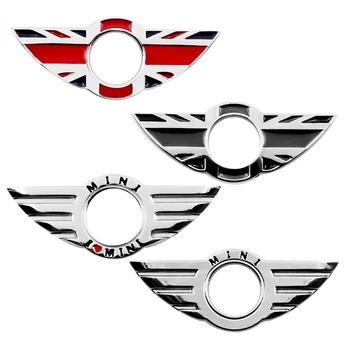 1pcs durų pin lock sparno logotipas Ženklelis Cinko lydinys lipdukai BMWs MINI Coopers S R53 r55 toksiškas gyvūnijai R56 R57 R58 R59 f55 f56 automobilių reikmenys