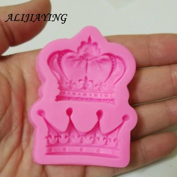 1Pcs Karūnos Princesė Karalienė 3D Silikono Formos Minkštas Tortas Dekoravimo Priemonės šokolado Virtuvės kepimo priedai D0761
