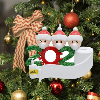 1Pcs Kūrybos Ranka Vardas Santa Sąlyga PVC Kalėdų Pakabučiai Ornamentu Kalėdų Eglučių Papuošalai, Decoration, Vaikams, Žaislai