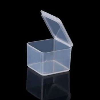 1PCS Mažas Kvadratas skaidraus Plastiko talpinimo Laikymo Dėžutė Deimantų Papuošalai Siuvinėjimo Amato Granulių Tabletes, Namų Saugojimas Tiekimo