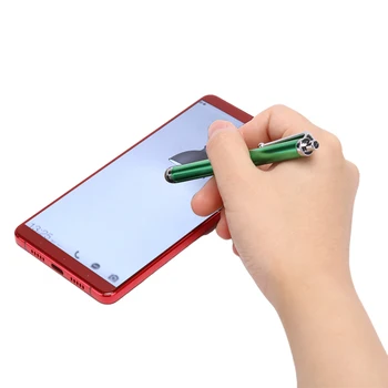 1pcs Metalo Pluošto Stylus Akių Mikro Pluošto Patarimas Touch Screen Stylus Pen For IPhone Samsung 