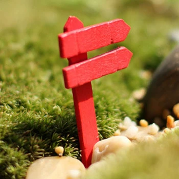 1PCS Mini Miniatiūrinės Medinės Tvoros Konsultavimo Amatų Sodo Dekoro Ornamentą Augalų Puodą Micro Kraštovaizdžio Bonsai 