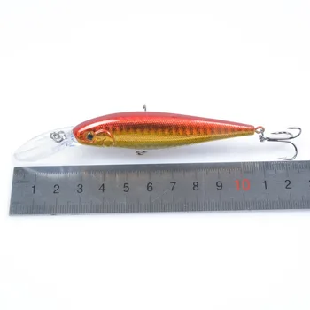 1PCS Minnow Žvejybos Masalas 11cm 10.5 g Aritificial Wobblers Kieto Plastiko Jaukų Žvejyba, Žuvų nepastovi žmogus Žvejybos Reikmenys