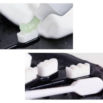 1pcs Mln. dantų šepetėlį Ultra-fine Soft dantų Šepetėlis Nešiojami Minkšti Plaukų Dantų Šepetėliu Ekologinio Draugiškas Šepetėliai Burnos Valymo Priežiūros Priemonės