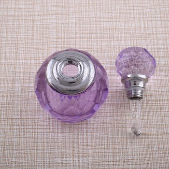 1Pcs Purpurinė Mini Kvepalų Buteliuko Stiklas Tuščių Butelių Kristalų Violetinės Levandos Cut Kvepalai Nešiojamų Kelionių Daugkartiniai Buteliai
