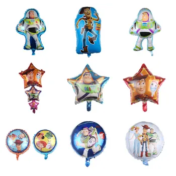 1pcs Žaislas Buzz Lightyear Balionai animacinių filmų Folija Oro Balionas Istorija Laimingas Gimtadienio dekoracijas Ballon Vaikams, Žaislas, baby shower