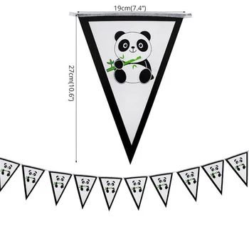 1Set Mielas Panda Serijos Vienkartiniai Indai, Animacinių filmų Gyvūnų Plokštės Puodeliai, Servetėlės Baby Shower Gimtadienio Apdailos Reikmenys