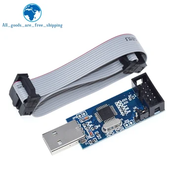 1Set USBASP USBISP AVR Programuotojas USB ATMEGA8 ATMEGA128 ATtiny/GALI/PWM 10Pin Vielos Modulis 