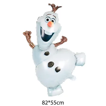 1set Užšaldyti Olaf Folija, Balionus, Gimtadienio Apdailos Olaf Folija Balionas Animacinių filmų Mielas Sniego žaislų Vaikams latekso ballon