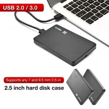 2.5 colio Išorinis SSD HDD Atveju 5Gbps Sata į USB 3.0-2.0 Adapteris mobile HD Kietojo Disko Gaubto HDD Disko dėžutė, Skirta PC, Mac OS