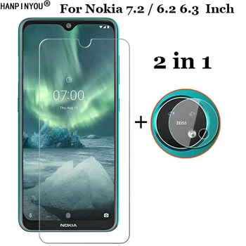 2-in-1 Priekiniai Grūdintas Stiklas Nokia 7.2 6.3
