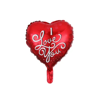 2 vnt 18 colių Valentino Dieną oro balionai širdies folija kolbų helio globos Vestuvių, sužadėtuvių ir vestuvių papuošalai meilės kolbų