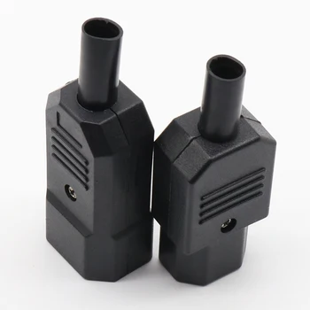2 vnt naujus didmeninė kaina juodos IEC 320 C13 vyrų ir moterų plug derinys pakartotinos maitinimo jungties 3 kontaktų lizdas 10A / 250V