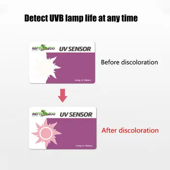 2 Vnt/set UVB Bandymo Kortelės Roplių, Terariumai, UV Lempos Veiksmingų Testų, PVC Popieriaus Naminių Reikmenys