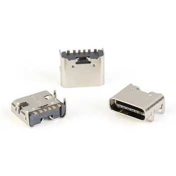 20/10/5vnt 6 Pin SMT Lizdo Jungtis Micro-USB 