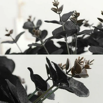 20 Galvučių Dirbtinės Juodosios Eukalipto Netikrą Gėlių, Augalų Vestuves Apdaila