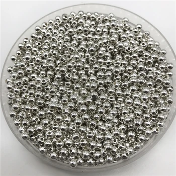 200pcs 4mm Perlų Apvalios Perlas Tarpiklis Prarasti Karoliukai 