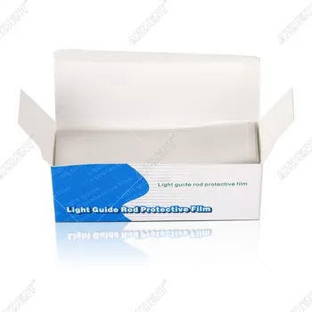 200pcs/box Vienkartiniai Dantų Šviesa Gydant Galvos Plastikiniai Dangteliai Šviesos Vadovas Lazdele Apsauginės Plėvelės 7cm*2cm