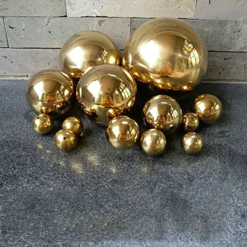201, Nerūdijančio Plieno, Titano, Aukso Tuščiaviduris Rutulys, Dekoratyvinis Aukso Metalo Kalėdų Kamuoliukus Namų Apdailos Magija Kamuolys