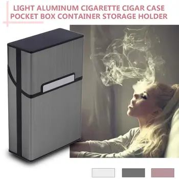 2019 Namų Šviesa naudojama Aliuminio Cigarų, Cigarečių Atveju Tabako Savininko Kišenėje Lauke Talpykla 6 Spalvų nuolaida