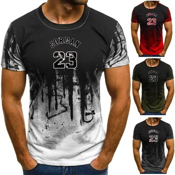 2019 Naujas Prekės ženklo Drabužių Jordanija 23 Vyrų T-shirt michael jordan Marškinėliai 3D Spausdinimo Tee marškinėliai Homme Fitneso Camisetas Hip-Hop Tees