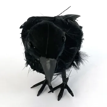 2019 Naujos Raven Plunksnų Meno Dirbtinis Helovinas Dirbtinis Plunksnuočių Varnas Varnas Modelis Šalių Rekvizitai Sodo Kieme Dekoro