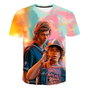 2020 3D Svetimas Dalykų berniukų drabužiai Naujas Prekės ženklas O-Neck T Shirt Vyrai Juokingi marškinėliai atsitiktinis Vasaros vaikų drabužių Streetwear Viršūnes Tees