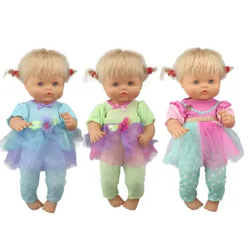 2020 Gražių akių sijonas Jumpsuit kostiumas 42 cm) Nenuco Lėlės, 17 Colių, Kūdikių Lėlės Drabužiai